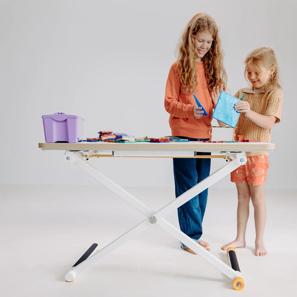 Poptop Höhenverstellbarer Kinderschreibtisch Weiss - Image 22