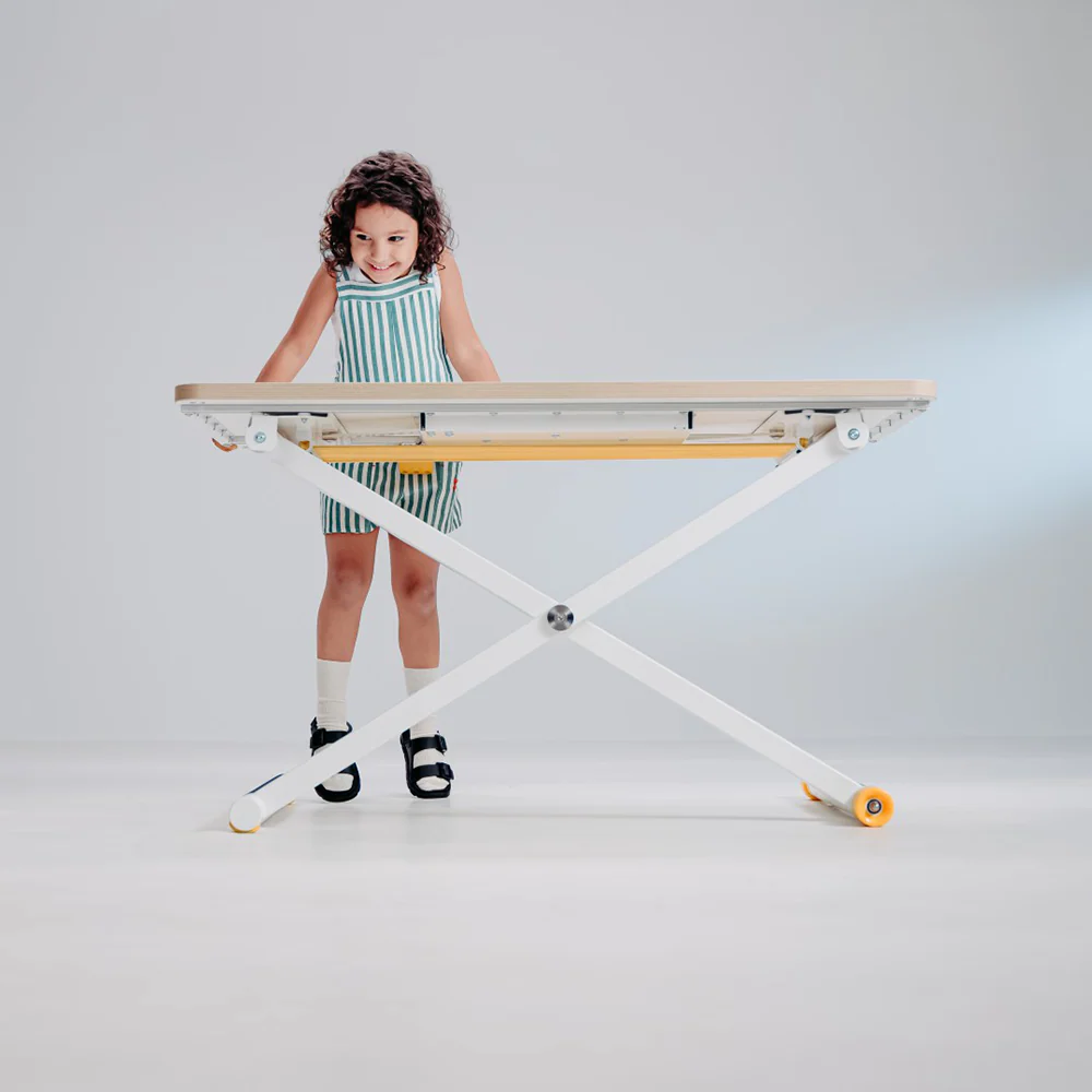 Poptop Höhenverstellbarer Kinderschreibtisch Weiss - Image 4