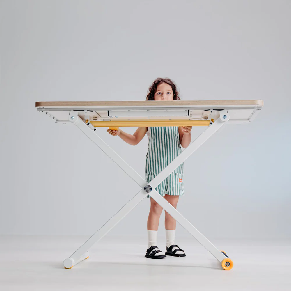 Poptop Höhenverstellbarer Kinderschreibtisch Weiss - Image 8