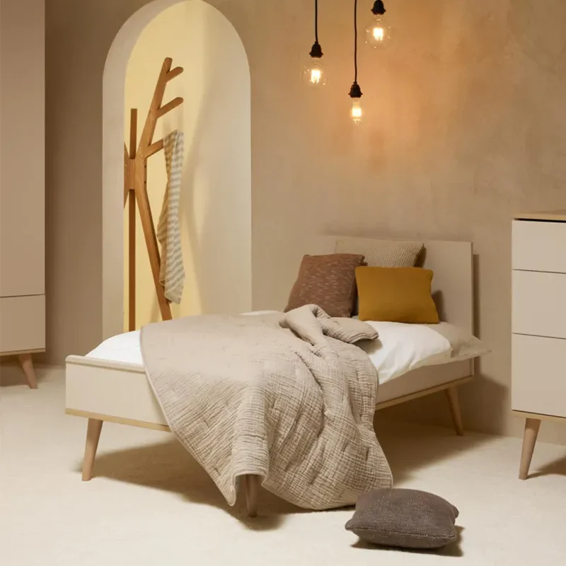 Quax Baby- und Kinderbett 70 x 140 'Flow' Clay - Image 2