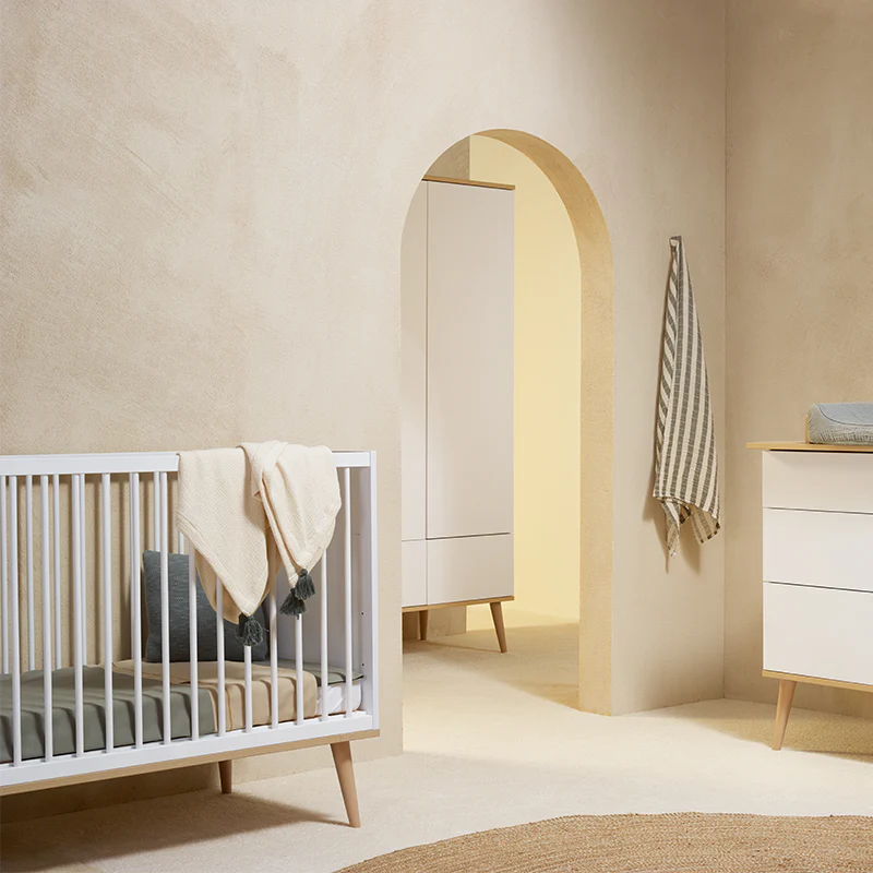 Quax Baby- und Kinderbett 70 x 140 'Flow' White - Image 5