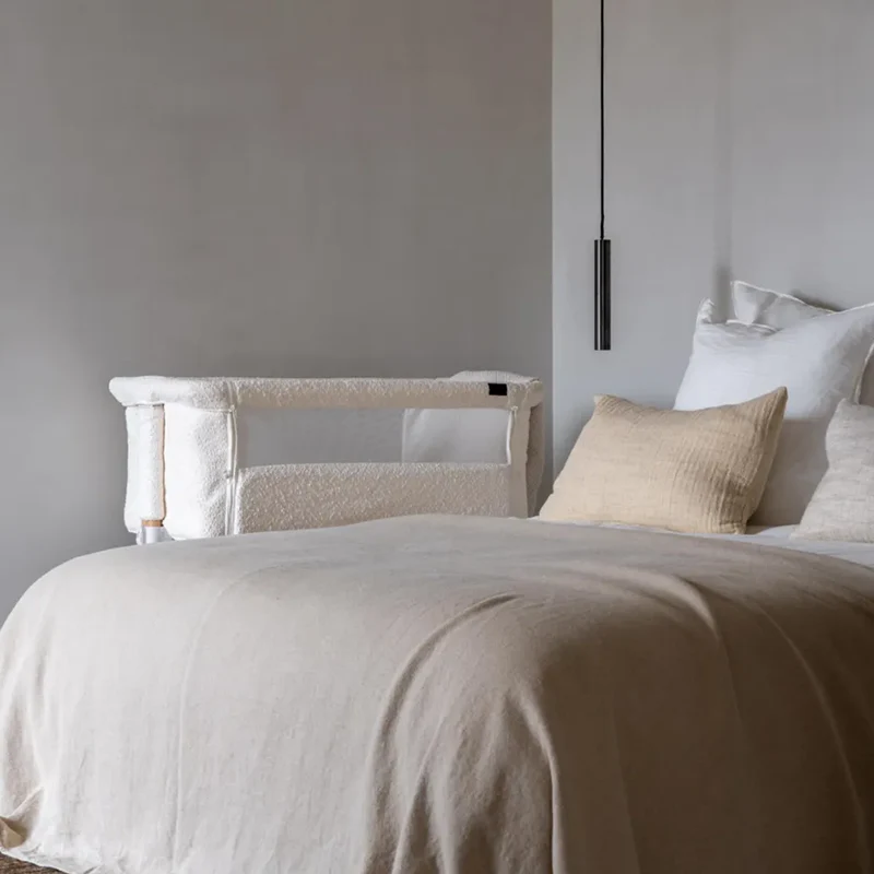 Quax Beistellbett 'Side-by-Side' Naturel Bouclé Cream - Image 2