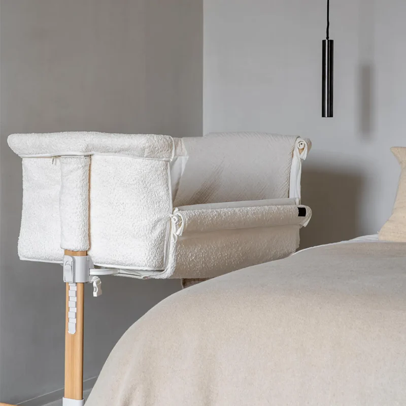 Quax Beistellbett 'Side-by-Side' Naturel Bouclé Cream - Image 4