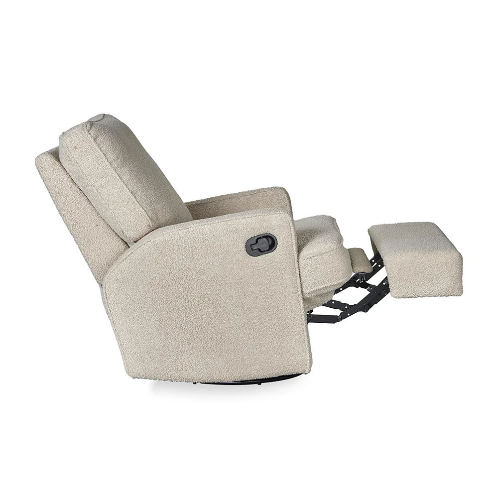Quax Elektrischer Liegesessel 'Swivel & Gliding' Teddy Taupe - Image 3