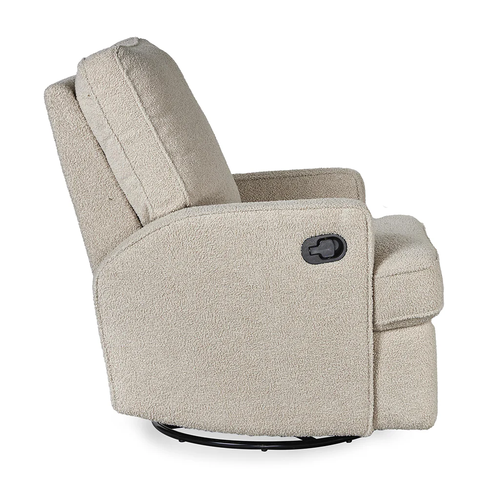 Quax Elektrischer Liegesessel 'Swivel & Gliding' Teddy Taupe - Image 6