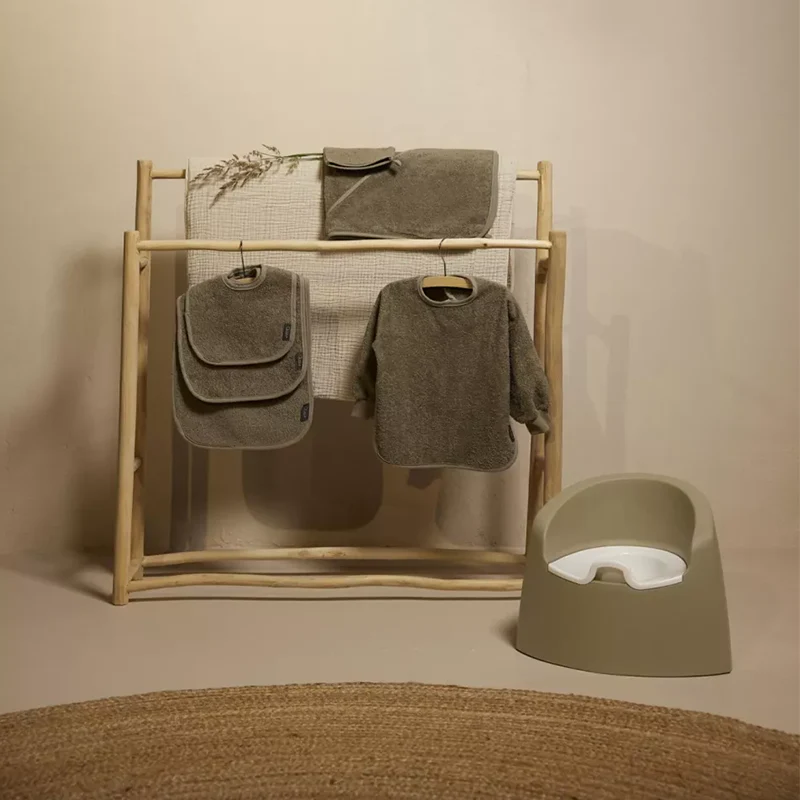 Quax Kapuzenbadetuch und Waschlappen Thyme - Image 2