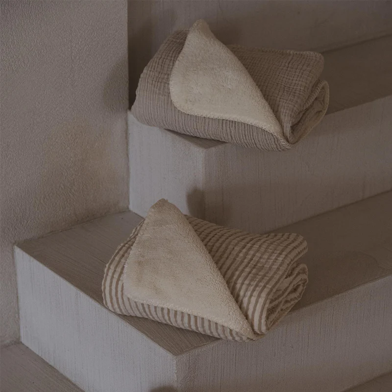 Quax Teddydecke für Neugeborene 'Natural Collection' Clay - Image 4