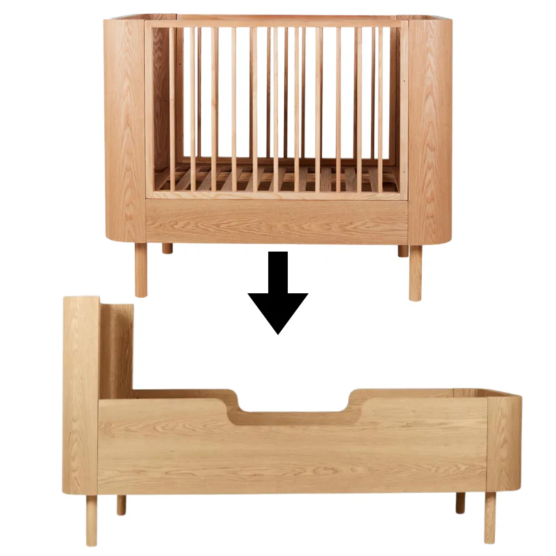Quax Umbauset Babybett zum Juniorbett 70 x 170 'Yume' Natural Ash - Image 2