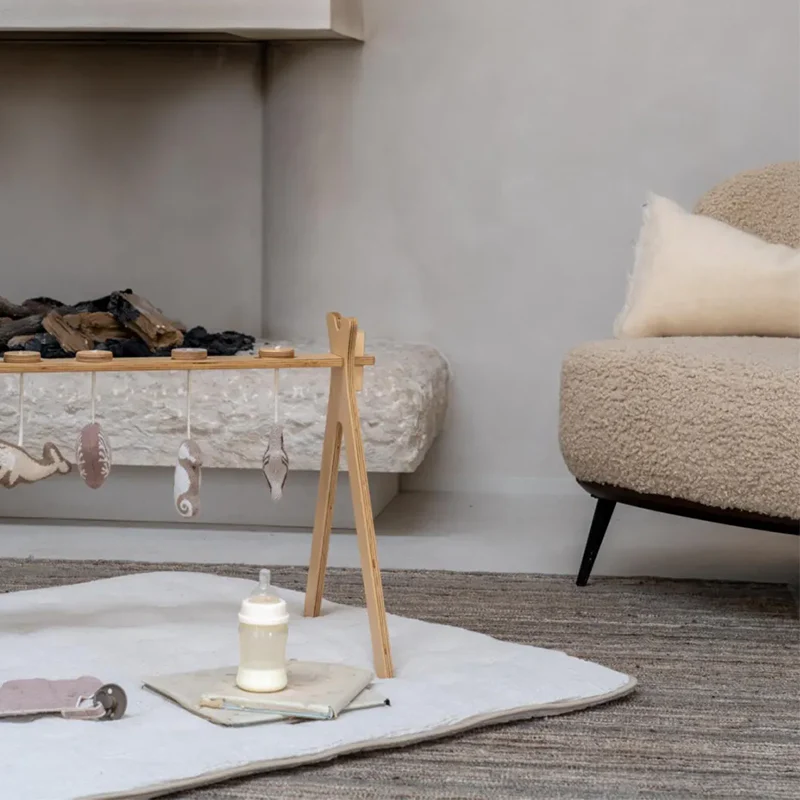 Quax Wendbare Musselin Spielmatte 'Natural Collection' Clay - Image 2