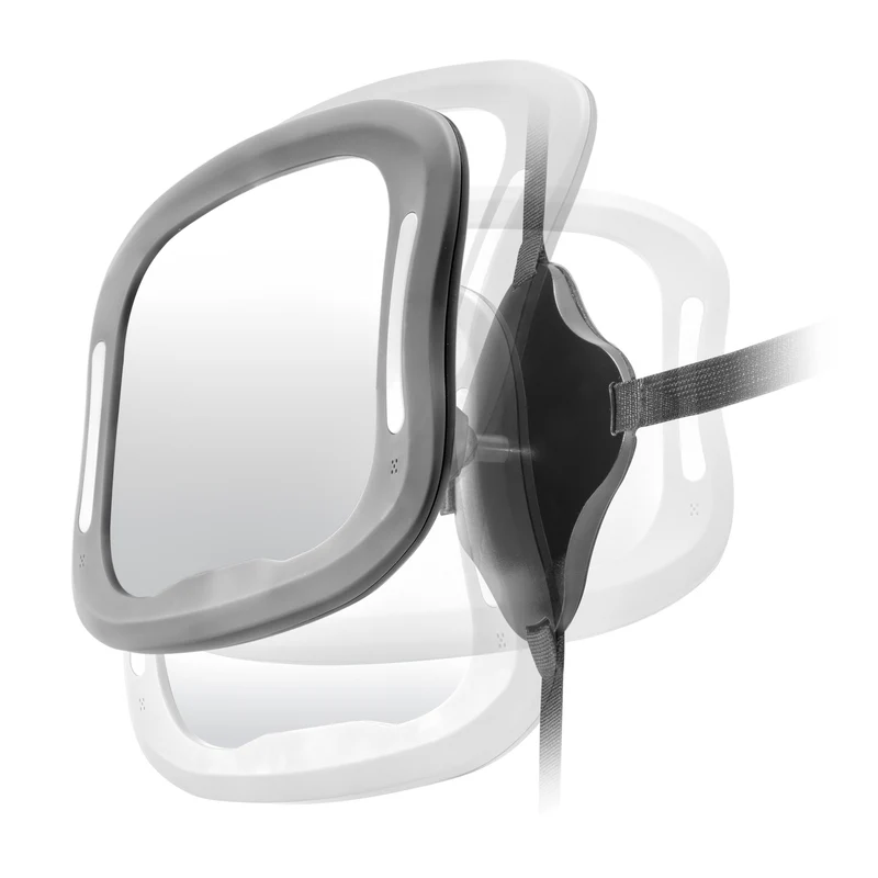 Reer  Baby View LED inkl. Fernbedienung  Auto-Sicherheitsspiegel mit Licht Schwarz - Image 6