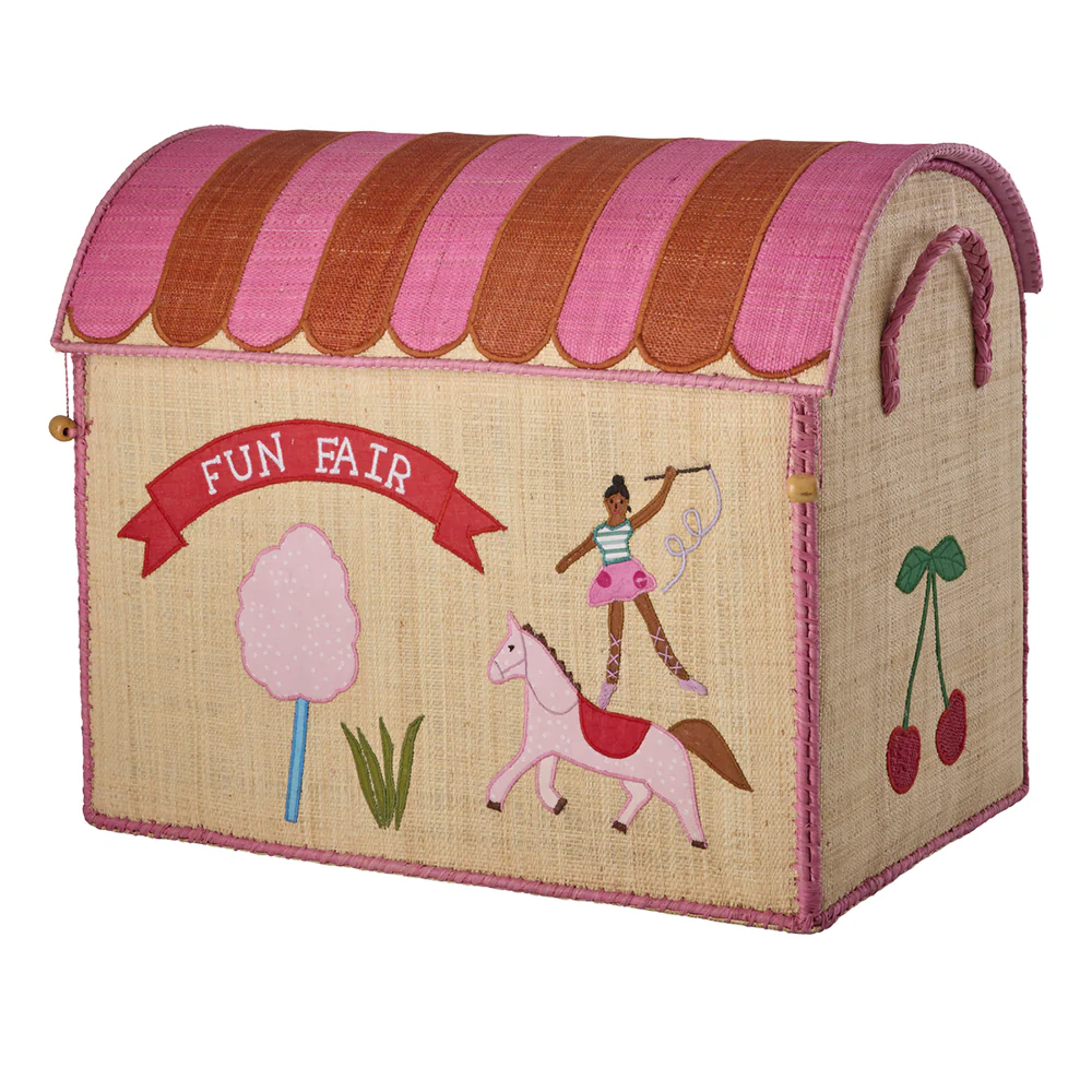 Rice Aufbewahrungskorb Gross 'Fun Fair' Pink - Image 3