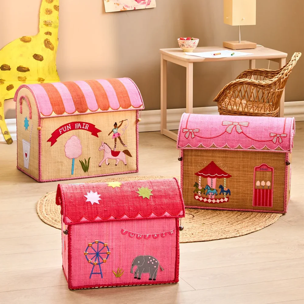 Rice Aufbewahrungskorb Mittel 'Fun Fair' Pink - Image 4