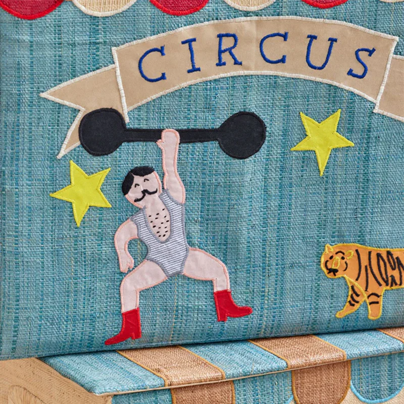 Rice Faltbarer Aufbewahrungskorb Raffia 'Circus' Extra Large - Image 3