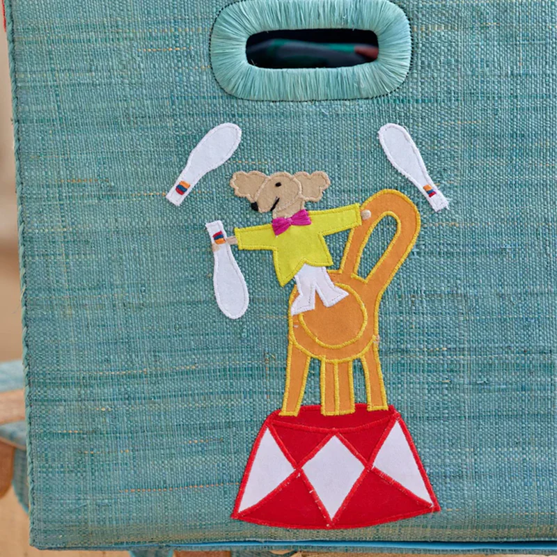 Rice Faltbarer Aufbewahrungskorb Raffia 'Circus' Extra Large - Image 4