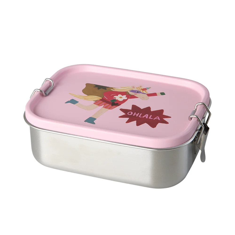 Rice  Kinder Lunchbox 'Hero' Pink - Image 3