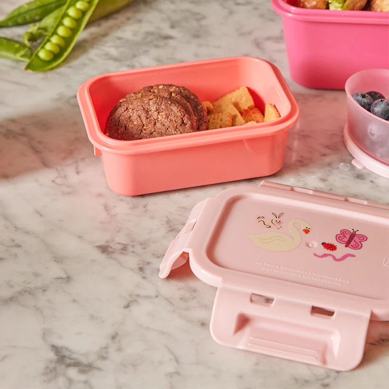 Rice  Kinder Lunchbox Klein 'Wildlife' Pink - Image 2