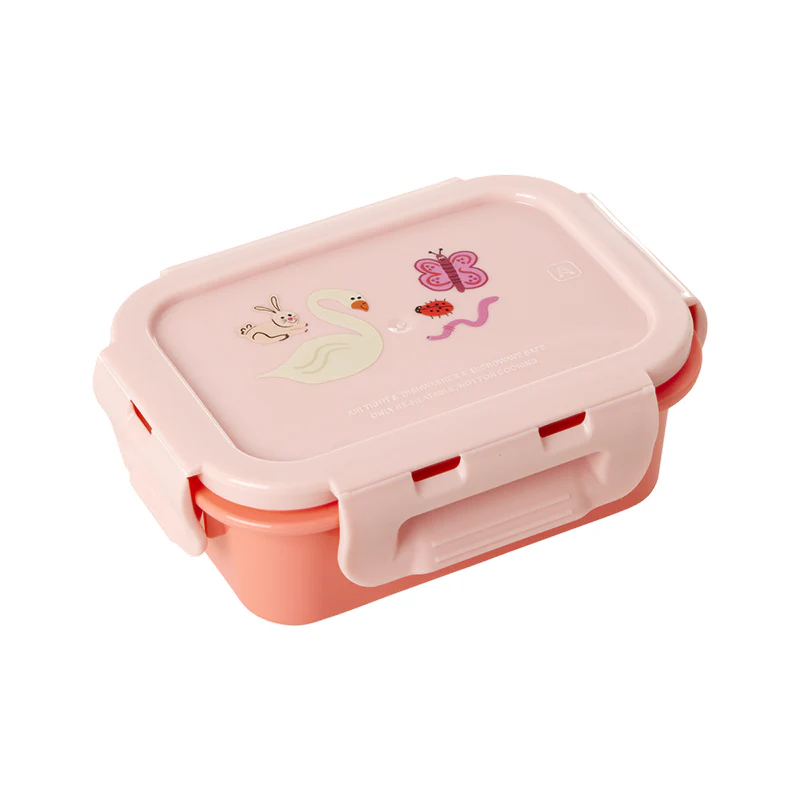 Rice  Kinder Lunchbox Klein 'Wildlife' Pink - Image 5