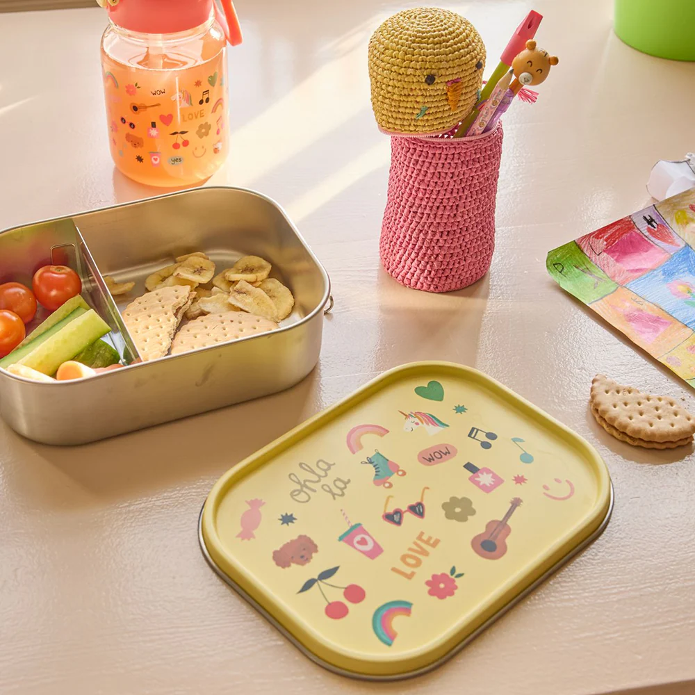 Rice  Kinder Lunchbox 'Unicorn Love' Soft Yellow - Image 2
