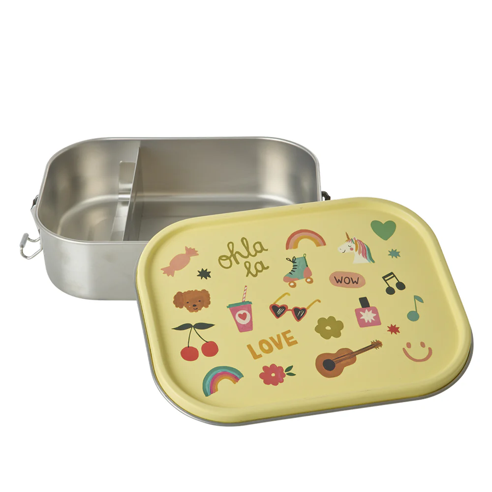 Rice  Kinder Lunchbox 'Unicorn Love' Soft Yellow - Image 5