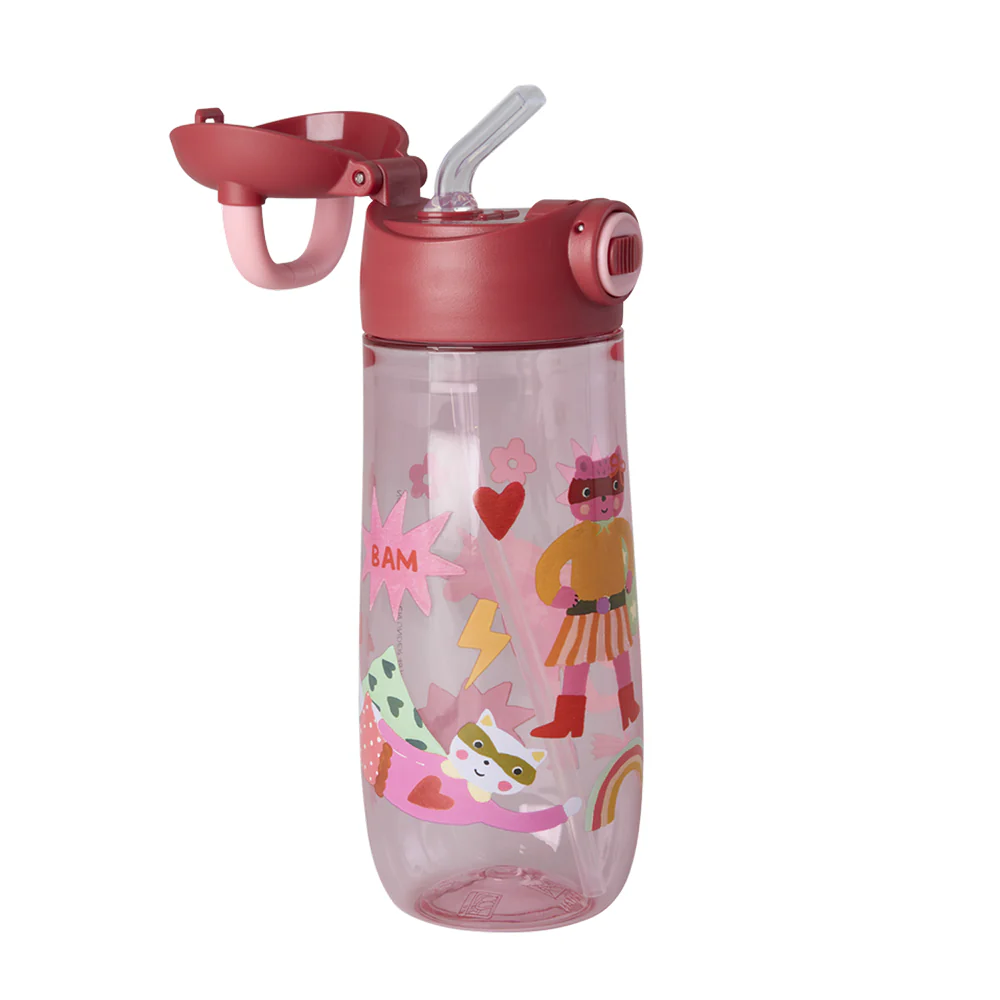 Rice Kinder Trinkflasche 'Hero' Pink - Image 3