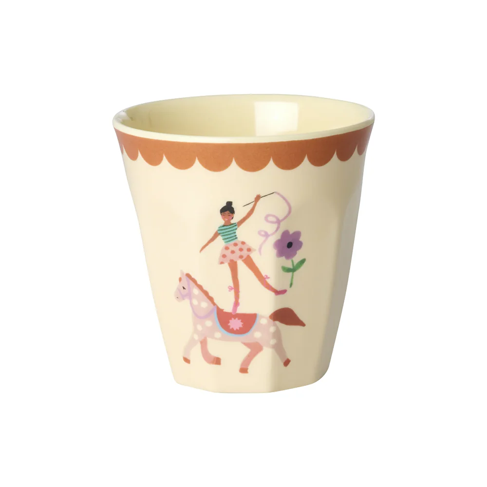 Rice Melamin Becher 6er-Set Klein 'Fun Fair' Pink - Image 7