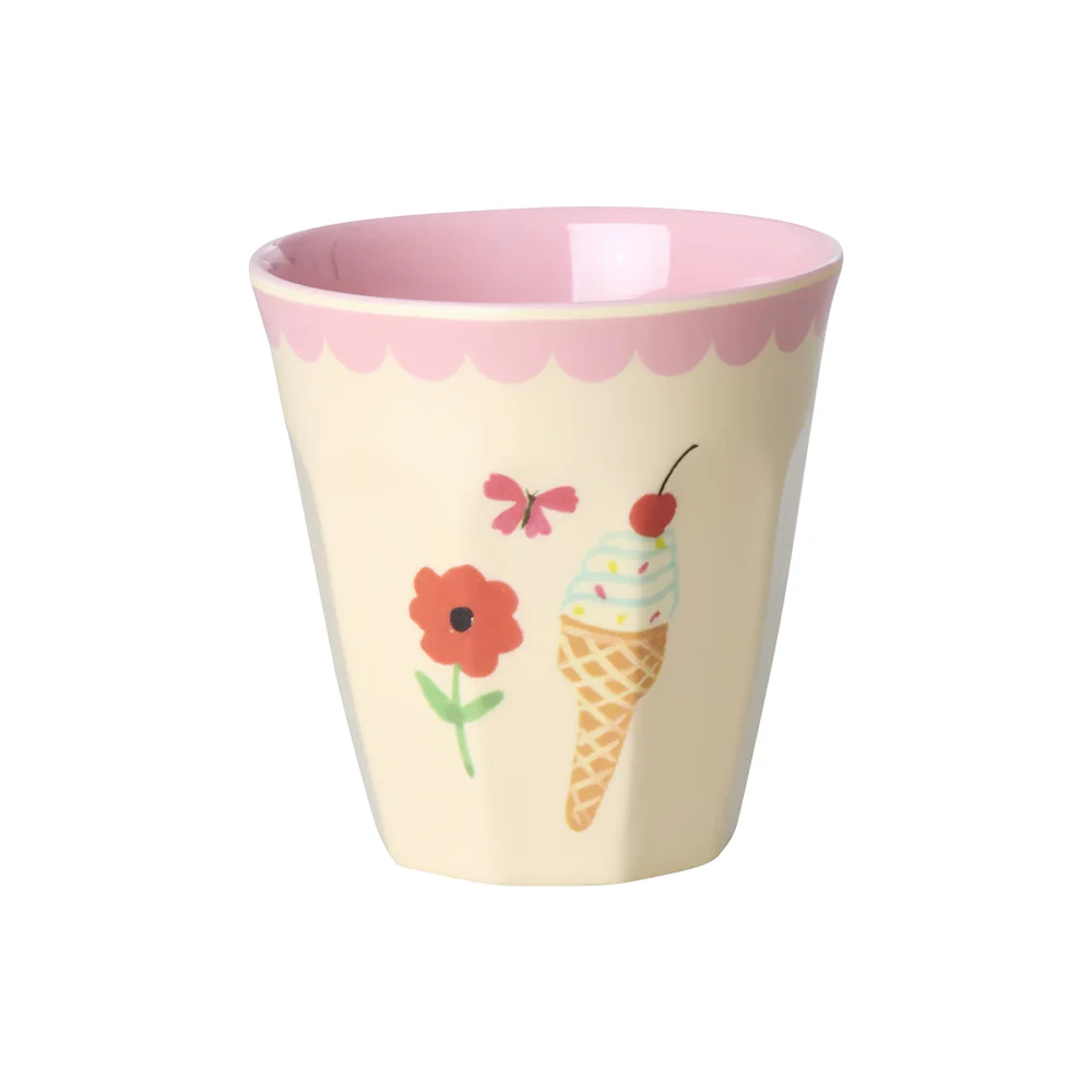 Rice Melamin Becher 6er-Set Klein 'Fun Fair' Pink - Image 8