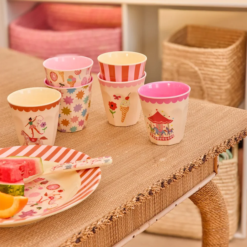 Rice Melamin Becher Klein 'Fun Fair' All Over Ice Cream - Image 2
