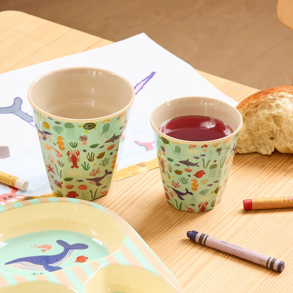 Rice Melamin Becher Klein 'Ocean' Blue - Image 2