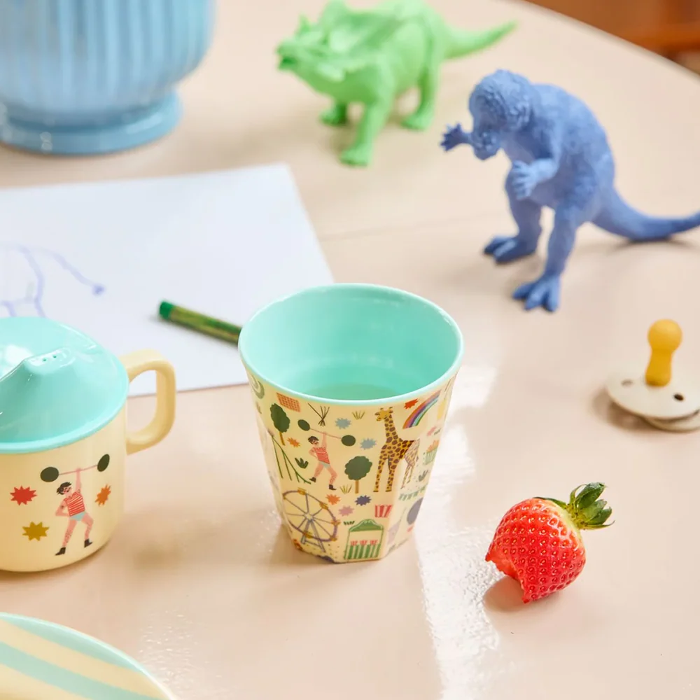 Rice  Melamin Becher Mittel 'Fun Fair' Mint - Image 2