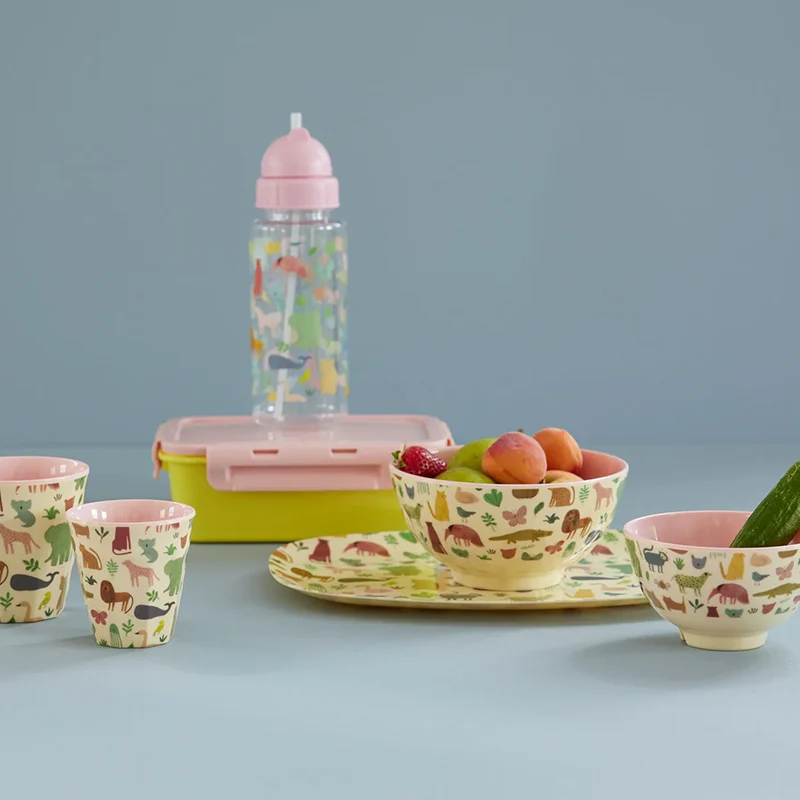 Rice Melamin Schüssel 'Sweet Jungle' mittel Pink - Image 2
