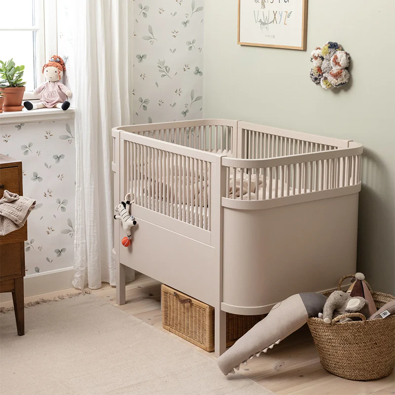 Sebra  Baby und Junior Bett  Birchbark Rose - Image 4