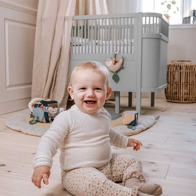 Sebra  Baby und Junior Bett  Mist Green - Image 9