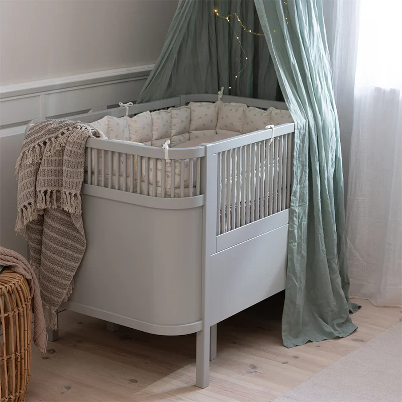 Sebra Baby und Junior Bett Stone Grey - Image 2