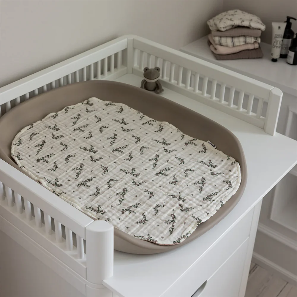 Sebra Musselin Wickelunterlage 2er-Set Powder Rose - Image 3
