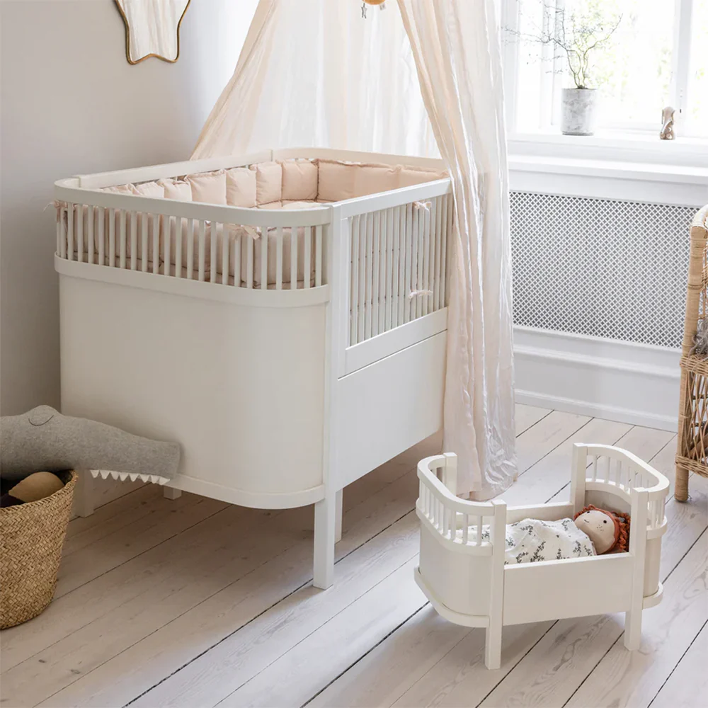 Sebra Puppenbett mit Matratze Classic White - Image 2