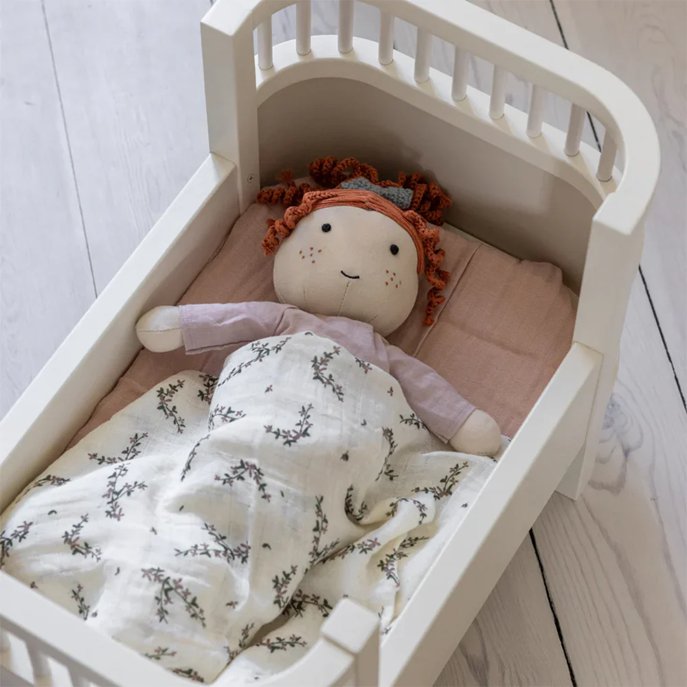 Sebra Puppenbett mit Matratze Classic White - Image 3
