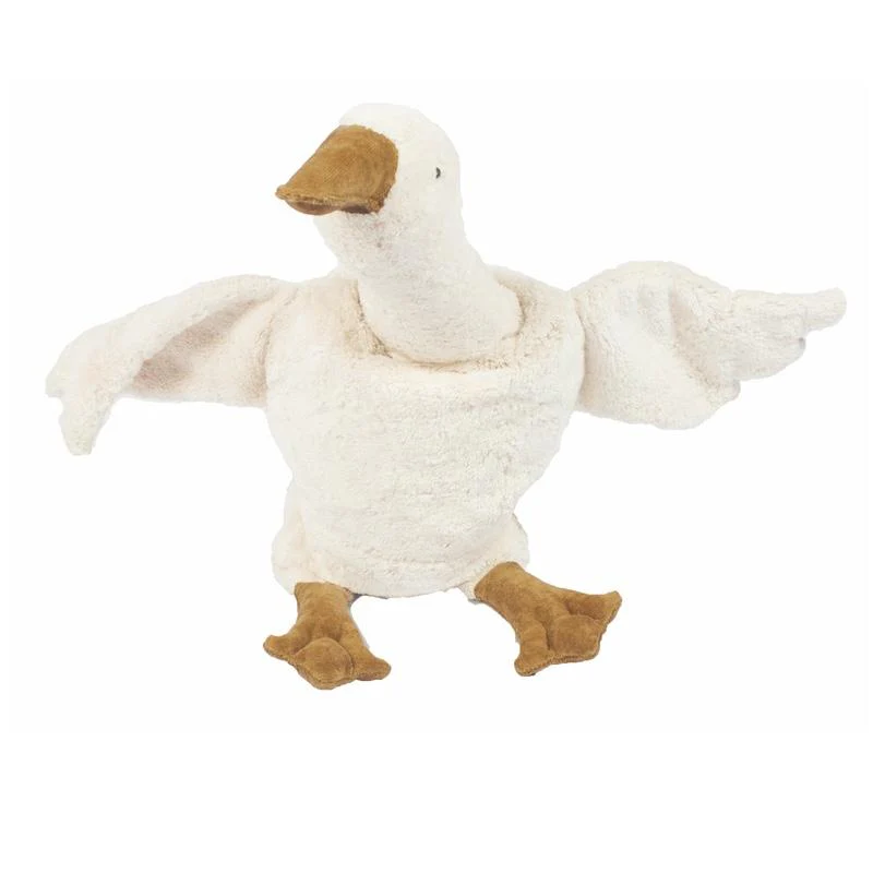 Senger Naturwelt Kuscheltier/Wärmekissen Gans Gross  Creme - Image 3