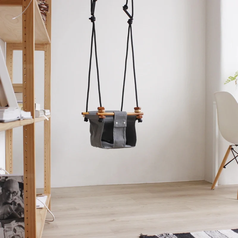 Solvej Swings  Baby- und Kinder Schaukel  Smokey Grey - Image 2