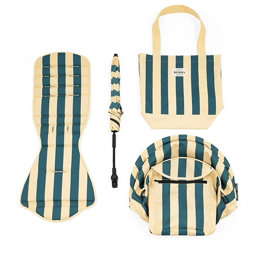 Stokke®  YOYO³ 6+ 'Riviera Collection' Summerkit mit Bezug, Sonnenschirm und Beach Bag Monaco - Image 3