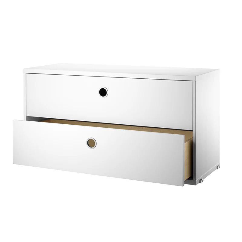 String Furniture Schrankelement mit Schubladen 'System' 78x30 cm Weiss - Image 3
