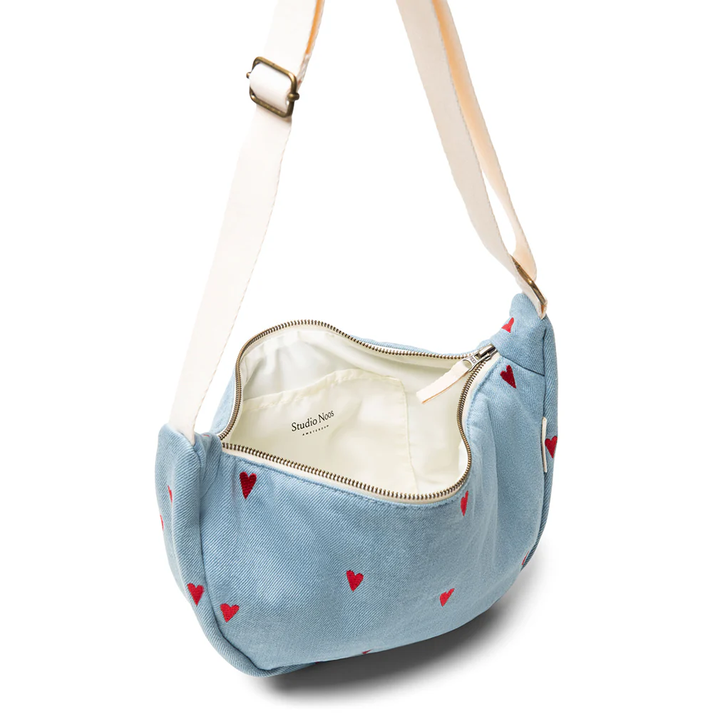 Studio Noos Gürteltasche für Erwachsene 'Denim' Hearts - Image 2