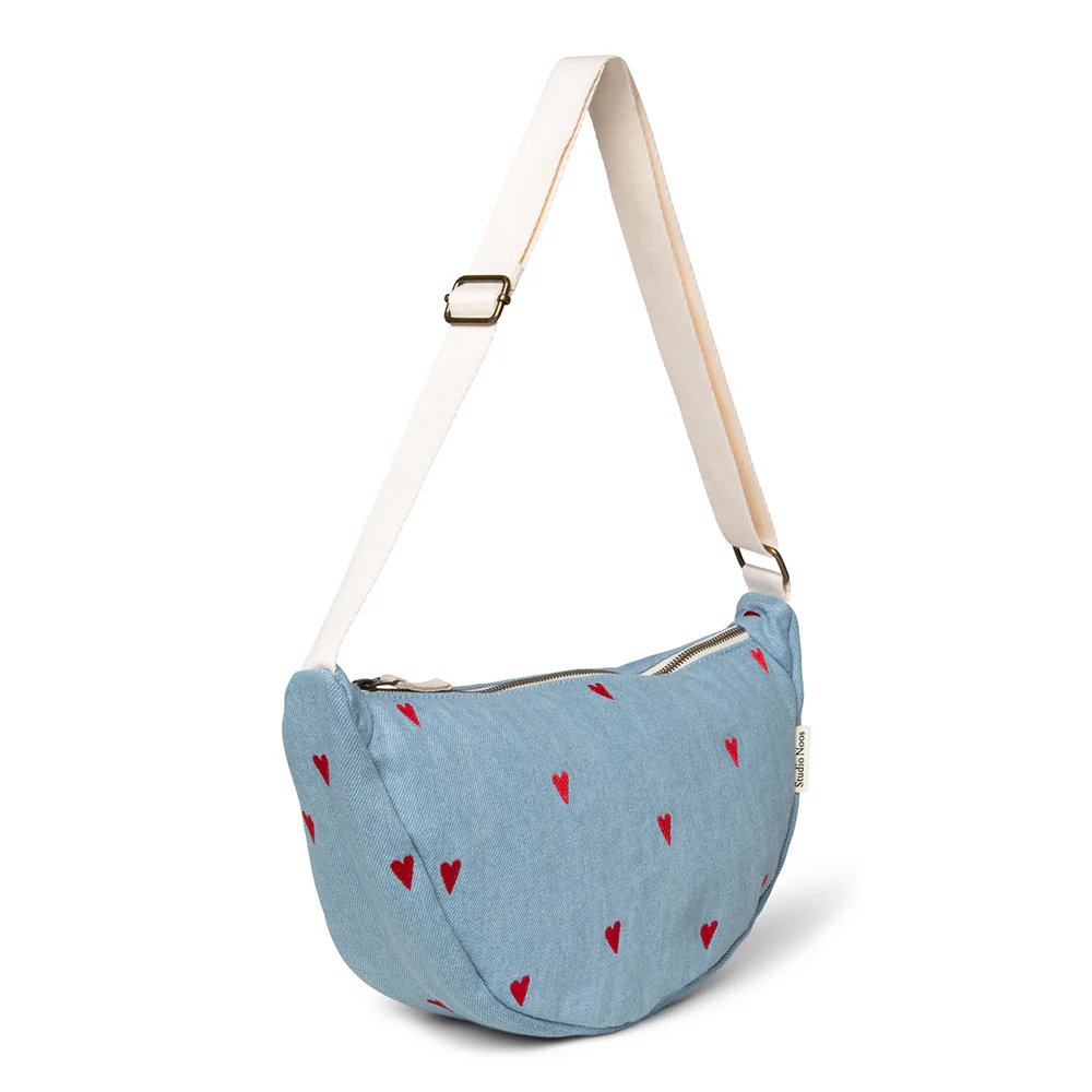 Studio Noos Gürteltasche für Erwachsene 'Denim' Hearts - Image 3