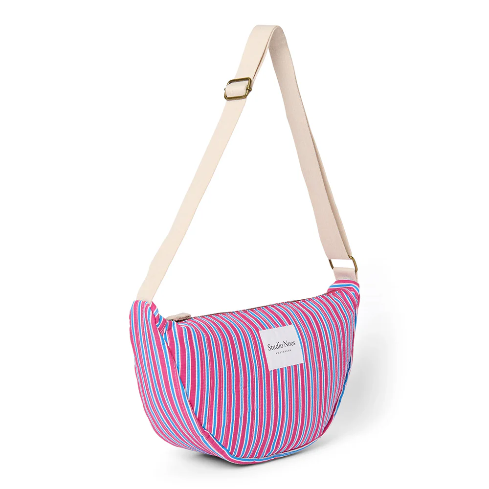 Studio Noos Gürteltasche für Erwachsene 'Poplin' Raspberry Striped - Image 3