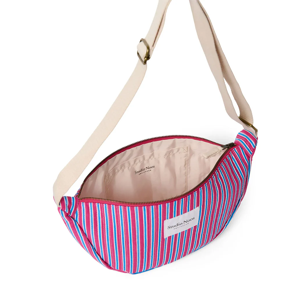 Studio Noos Gürteltasche für Erwachsene 'Poplin' Raspberry Striped - Image 6