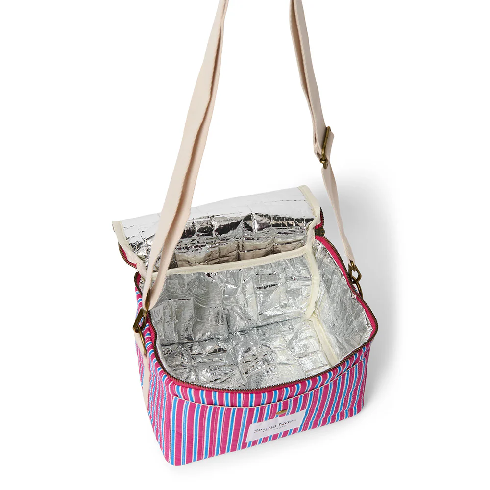Studio Noos Kühltasche 'Poplin' Raspberry Striped - Image 3