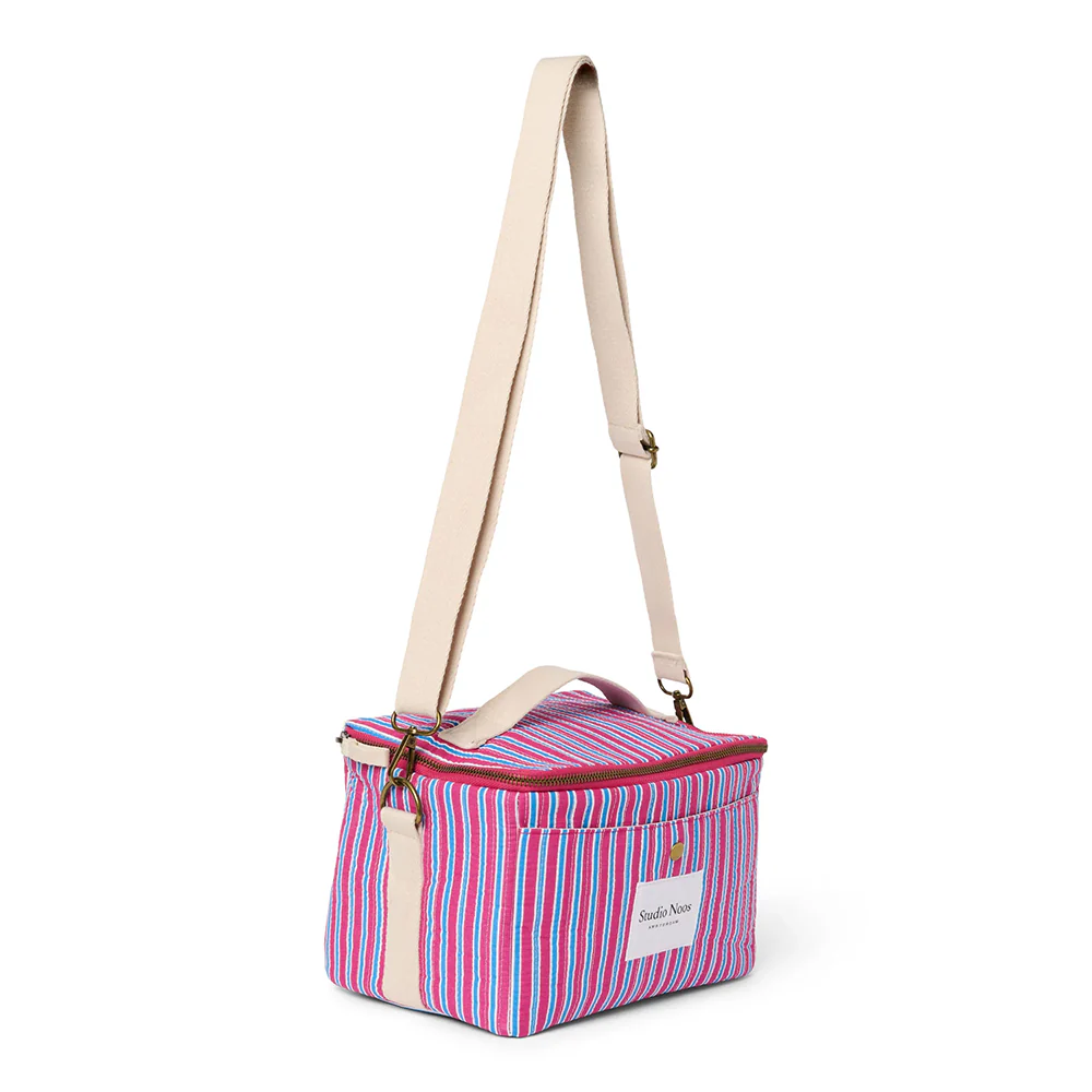Studio Noos Kühltasche 'Poplin' Raspberry Striped - Image 5