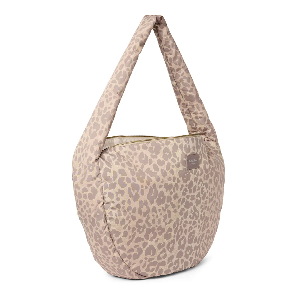 Studio Noos Mini Crossbody Bag 'Puffy' Beige Leopard - Image 3