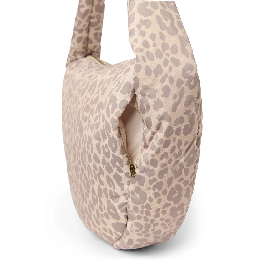 Studio Noos Mini Crossbody Bag 'Puffy' Beige Leopard - Image 4