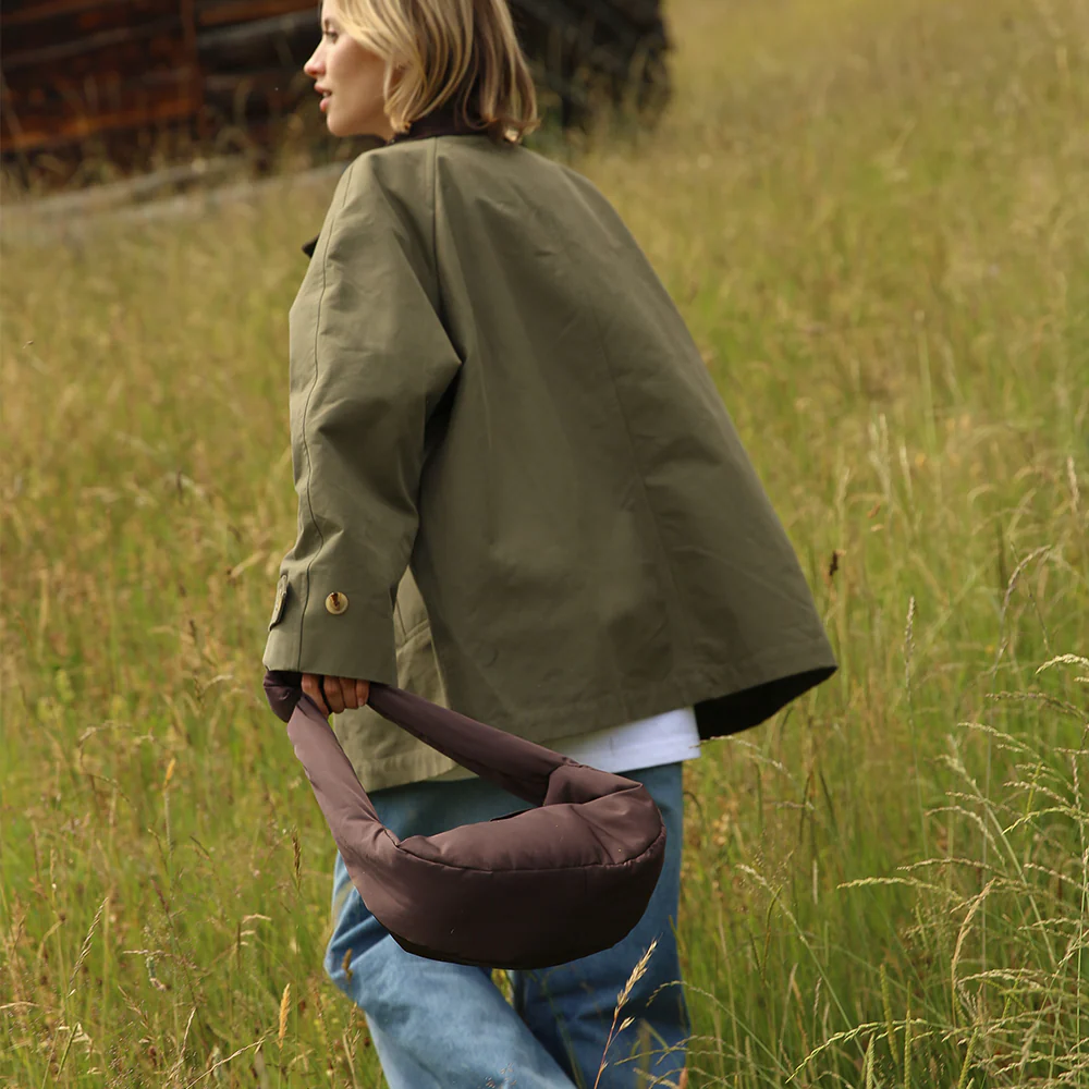 Studio Noos Mini Crossbody Bag 'Puffy' Brown - Image 11
