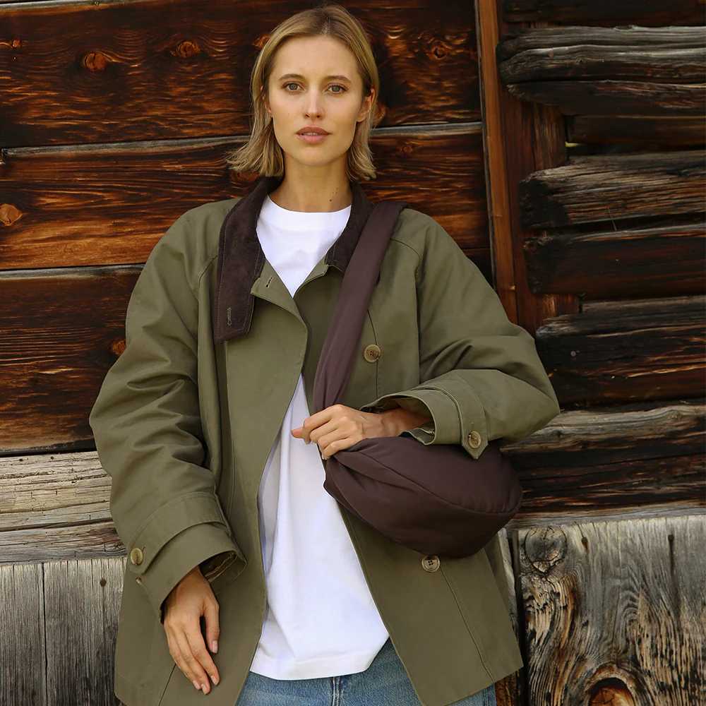 Studio Noos Mini Crossbody Bag 'Puffy' Brown - Image 12